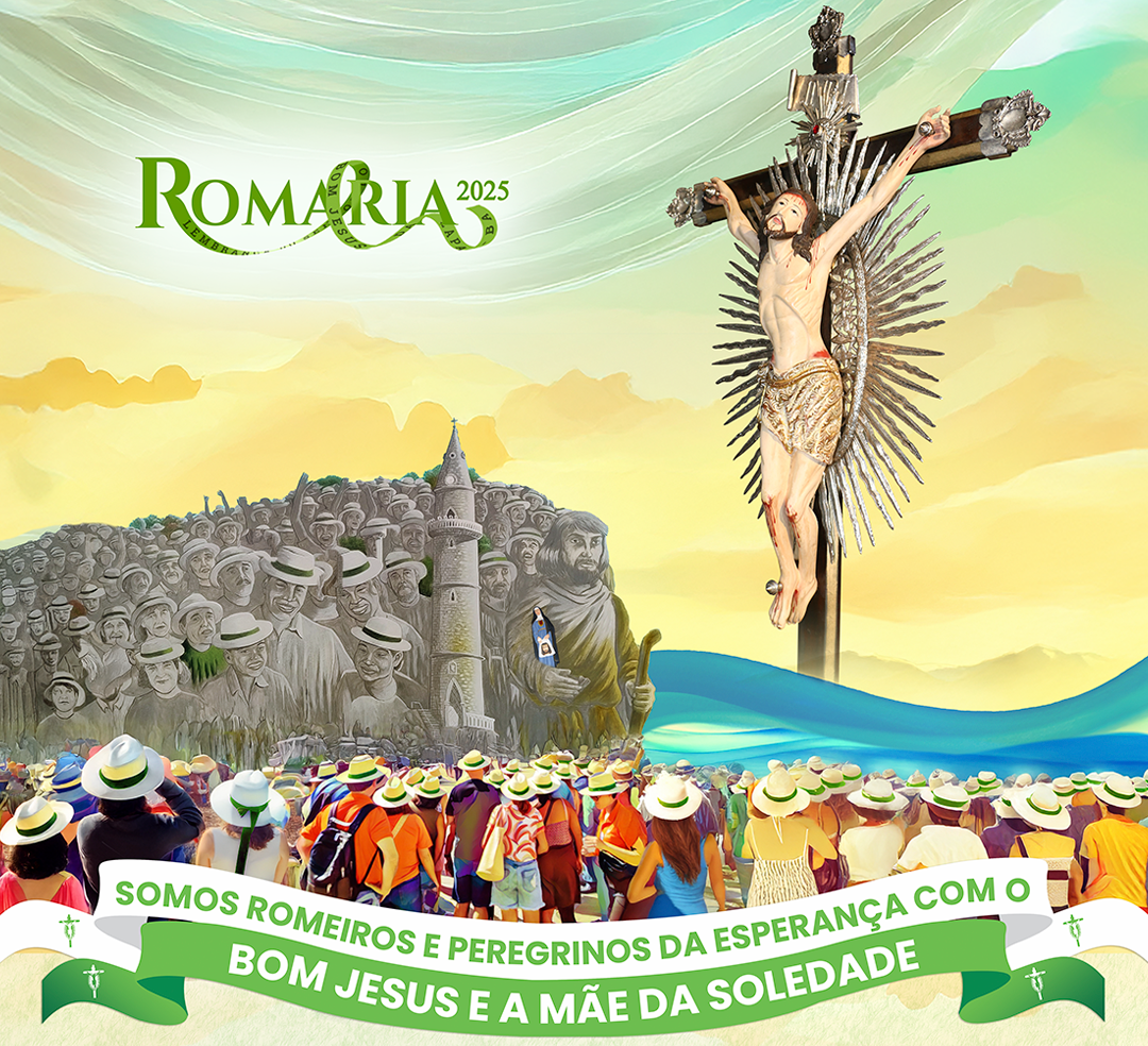 ROMARIAS 2025 Cartaz oficial do Santuário do Bom Jesus da Lapa